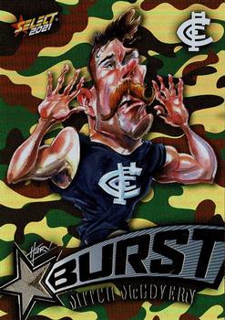 2021 Select AFL Footy Stars - Starburst Caricatures Camo #SBC10 Mitch McGovern Front